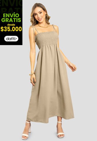 Vestido Largo Mujer Latte Mp 111283 MP