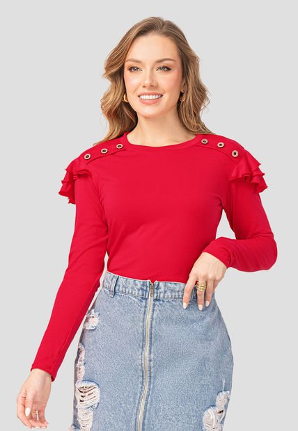 Camibuzo Mujer Rojo Mp 106974