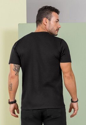 Camiseta Hombre Negro Mp 105402