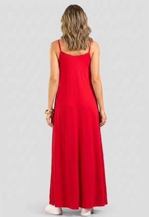 Vestido Largo Mujer Rojo Mp 114391