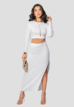 Conjunto Mujer Blanco Mp 105194