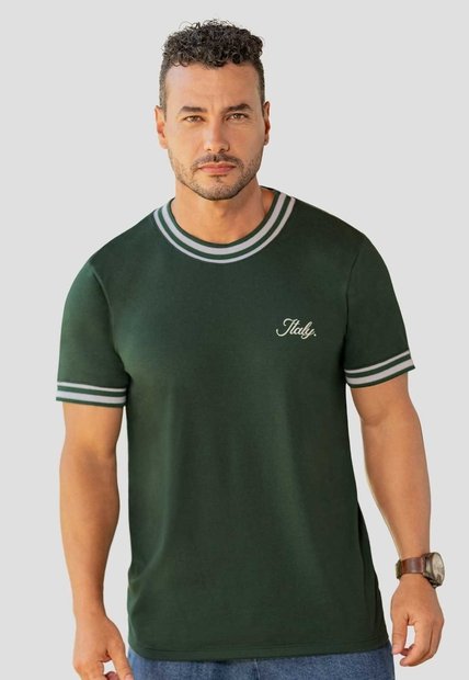 Camiseta Hombre Verde Pino Mp 114571