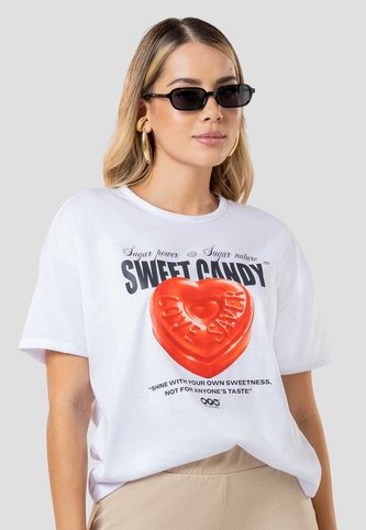 Camiseta Mujer Blanco-Corazón Mp 114478 MP