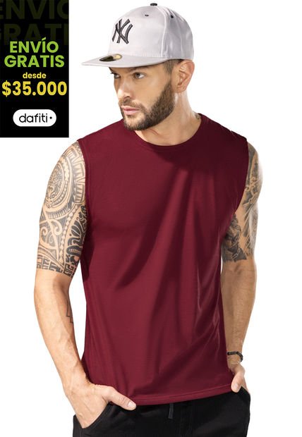 Camisilla Hombre Rojo Mp 353