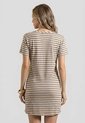 Vestido Corto Mujer Café Pardo-Blanco Mp 114554 de MP