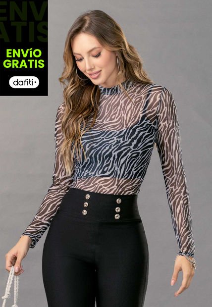 Camibuzo Mujer Transparente Mp 100067