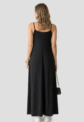Vestido Largo Mujer Negro Mp 114391