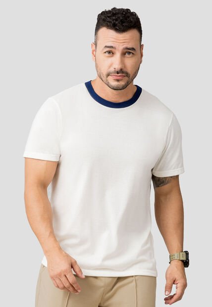 Camiseta Hombre Crema Mp 110530