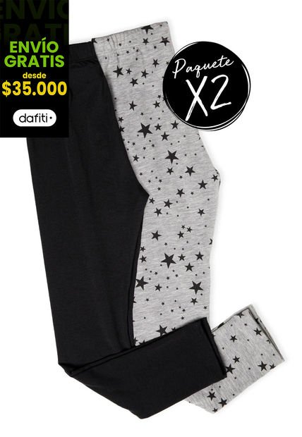 Legging Paq X2 Infantil Femenino Bicolor Mp 77952