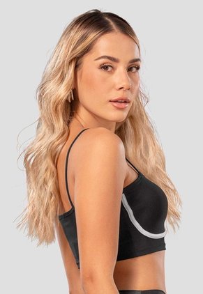 Crop Top Paq X2 Mujer Negro-Latte Mp 114472