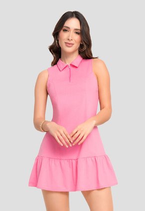 Vestido Corto Mujer Rosa Mp 104446