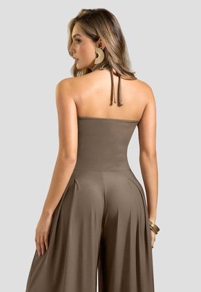 Enterizo Largo Mujer Chocolate Mp 114464