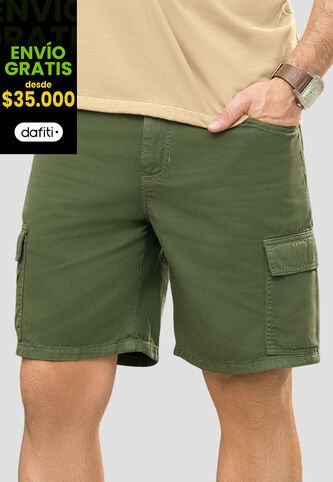 Bermuda Hombre Verde Mp 110344 MP