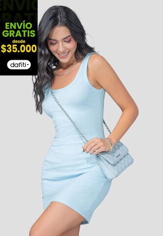 Vestido Mujer Azul Baby Mp 110314 MP