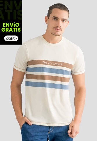 Camiseta Hombre Crema Mp 112553 MP