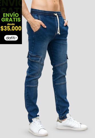 Jogger Hombre Azul Mp 110343 MP