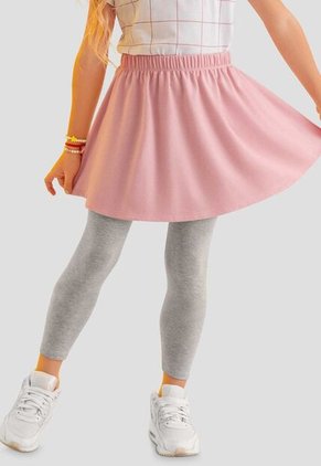 Falda Paq X2 Infantil Femenino Gris Jaspe  Mp 112556