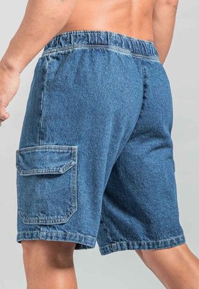Bermuda Hombre Azul Medio Mp 114469