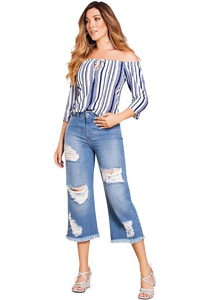 Jean Adulto Femenino Azul MP