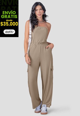 Enterizo Largo Mujer Café Pardo Mp 110267 MP