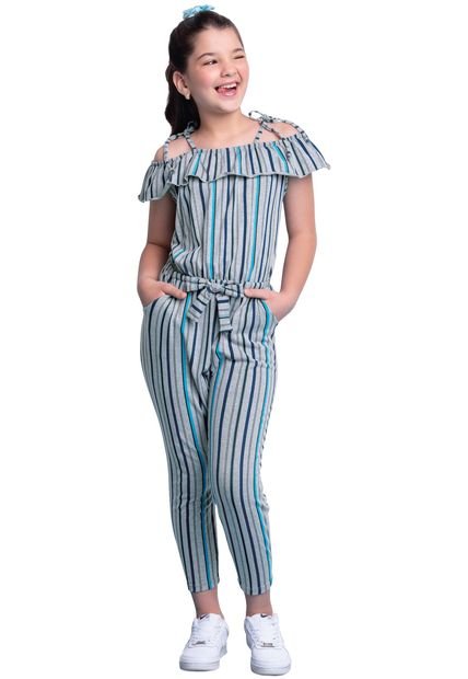 Enterizo Para Niña Gris MP