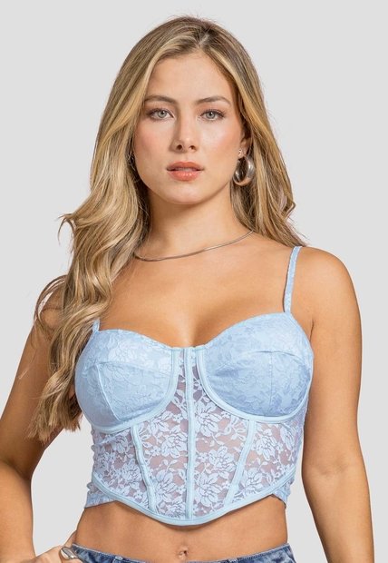 Blusa Mujer Azul Baby Mp 114613