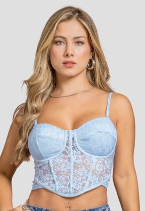 Blusa Mujer Azul Baby Mp 114613
