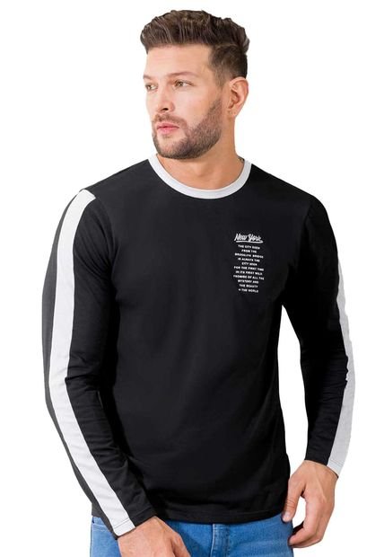 Camibuzo Hombre Negro Mp 34851