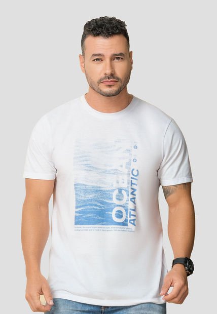 Camiseta Hombre Blanco Mp 107941