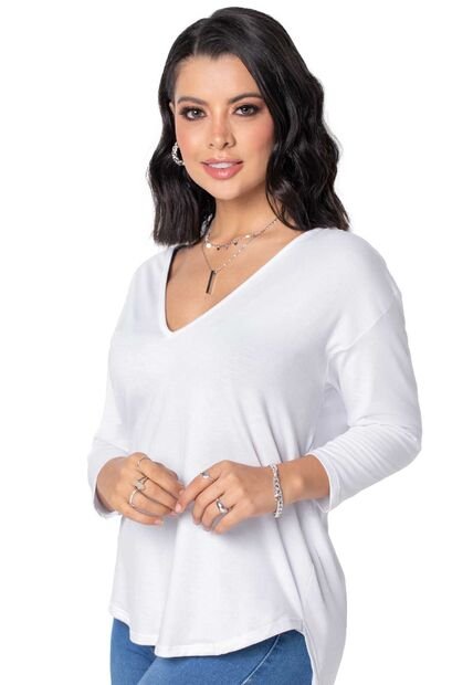 Camiseta Mujer Blanco Mp 16856