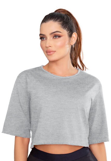 Camiseta Mujer Gris Jaspe Mp 89861