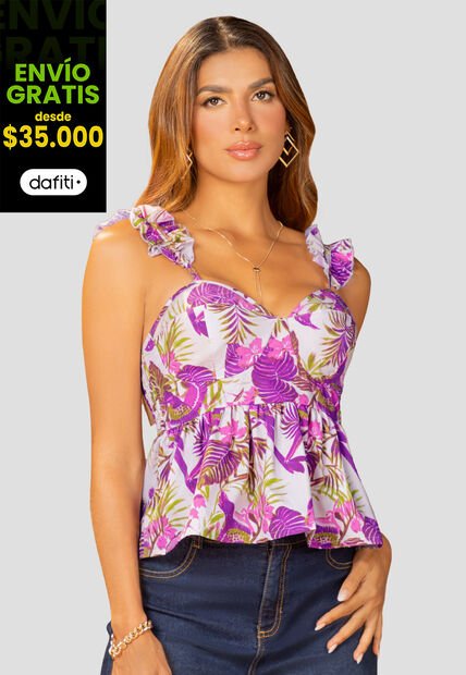 Blusa Mujer Estampado Mp 110426