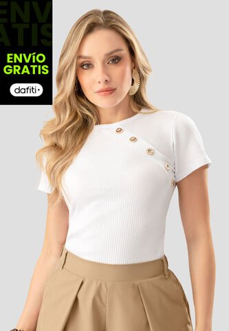 Blusa Mujer Blanco Mp 112246 MP