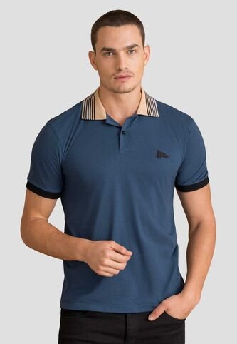 Polo Hombre Azul Profundo Mp 87618 MP