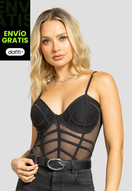 Body Mujer Negro Mp 112263