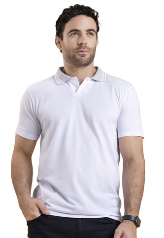 Polo Hombre Blanco Mp 4104 MP