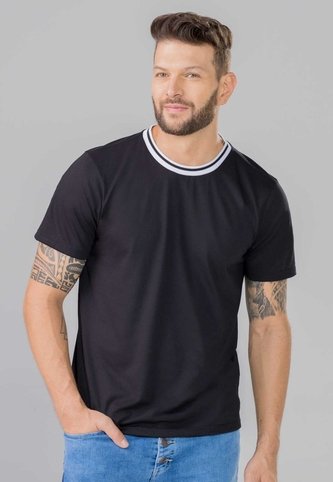 Camiseta Hombre Negro Mp 351 MP