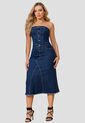 Vestido Largo Mujer Azul Mp 103272 de MP