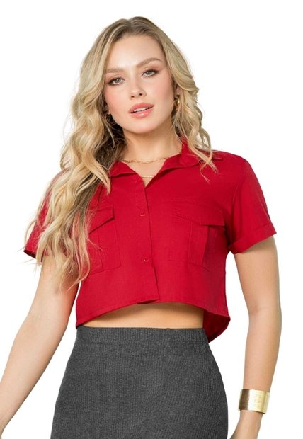 Camisa Mujer Rojo Mp 143