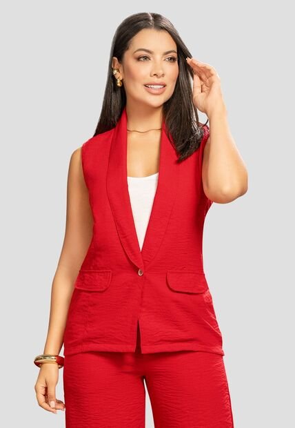 Blazer Mujer Rojo Mp 112514
