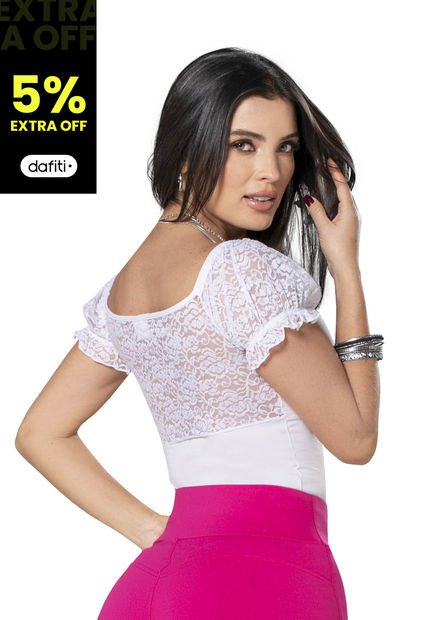 Camiseta Mujer Blanco Mp 9484
