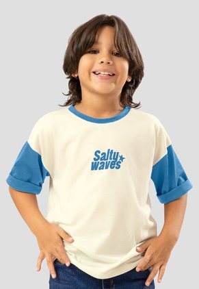 Camiseta Infantil Femenino Bicolor Mp 108193