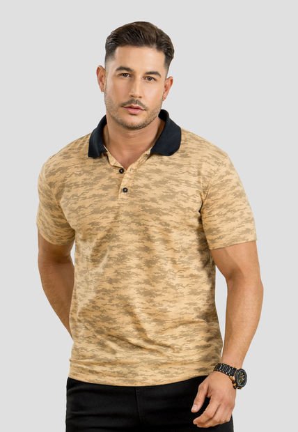 Polo Hombre Estampado Mp 107007