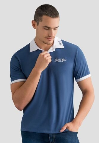 Polo Hombre Azul Profundo Mp 112551 MP