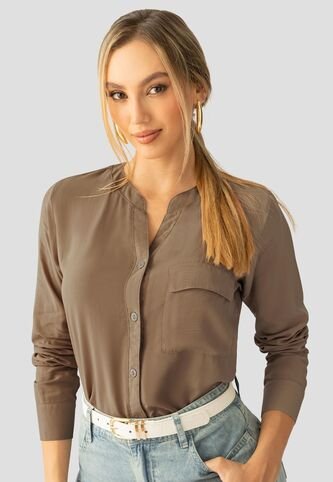 Camisa Mujer Chocolate Mp 112233 MP