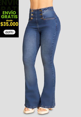 Jean Mujer Azul Medio Mp 107890 MP