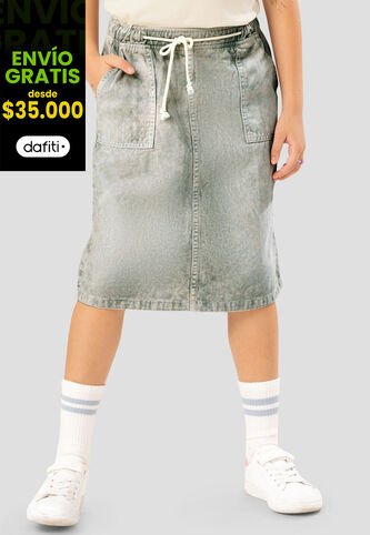 Falda Infantil Femenino Verde Mp 107887 MP