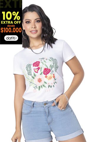 Camiseta Mujer Blanco Mp 4303 MP