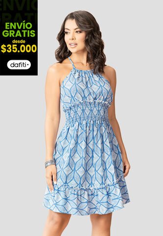 Vestido Corto Mujer Estampado Mp 107486 MP