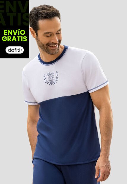 Camiseta Hombre Azul Profundo Mp 110752